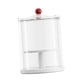 thumbnail image 4 of Vitrina transparente para guardar figuras de muñecas, moderna caja organizadora de doble capa. blanco con tapa, 4 of 9