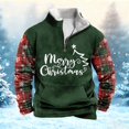 thumbnail image 5 of Heydday Christmas Sweatshirts for Men Graphic, Long Sleeve Mens Sweatshirts with Zipper, Loose Fit Sweatshirts for Men Big and Tall with Kangroo Pockets for Winter, 5 of 8