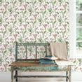 thumbnail image 2 of Galerie Wallcoverings  Secret Garden Botanical Floral Non-woven Matte Wallpaper Roll 33 feet x 21 inches - Pink, 2 of 5