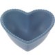 thumbnail image 1 of EeaseMX Cuenco de cerámica con forma de corazón para ensalada de frutas, postres y comida para el hogar, restaurante y cocina (azul claro), 1 of 8