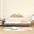 Twin Size Platform Bed, Modern Style Wooden Bed Frame with Builtin USB