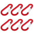 thumbnail image 4 of Mosquetón de Aluminio Sunnimix 6pcs Llavero Clip Al Aire Rojo, 4 of 7