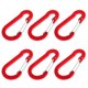 thumbnail image 4 of Mosquetón de Aluminio Sunnimix 6pcs Llavero Clip Al Aire Rojo, 4 of 7