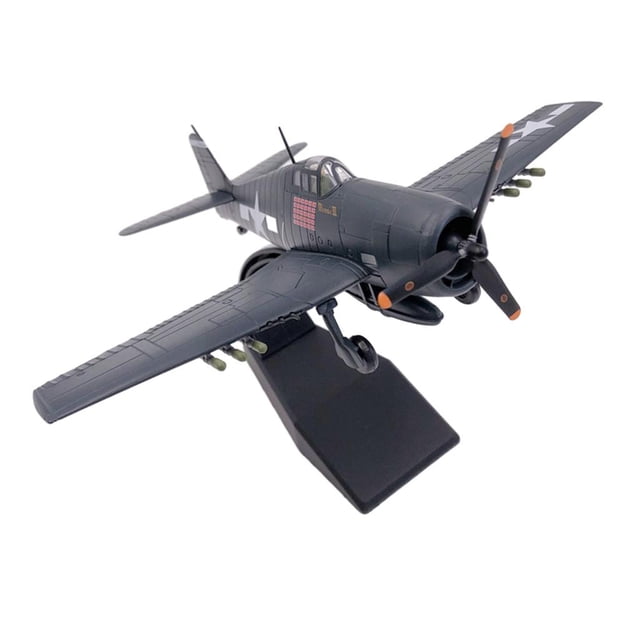 Metal F6F Fighter 1/72 modelo de . UU. con pantalla de soporte para niños