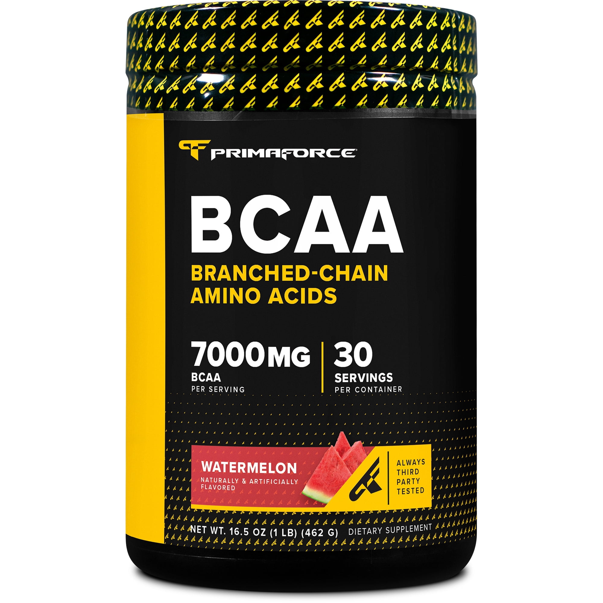 Primaforce BCAA Powder (Watermelon) - 7000mg 2:1:1 BCAAs, Post-Workout Recovery Drink with Amino Acids and Real Salt for Men & Women