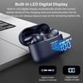 thumbnail image 2 of TOZO T20 Wireless Earbuds Bluetooth Headphones 48.5 Hrs Playtime with LED Digital Display, IPX8 Waterproof, Dual Mic Call Noise Cancelling 10mm Broad Range Speakers with Wireless Charging Case Blue, 2 of 5