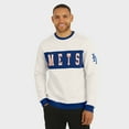 thumbnail image 4 of Men's Darius Rucker Collection by Fanatics  Cream New York Mets Colorblock Crewneck Sweatshirt, 4 of 6