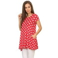thumbnail image 3 of Women's Casual Polka Dot Blouse Tunic Top Shirt, 3 of 4