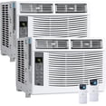 thumbnail image 1 of YUSAZENS 2-Pack 6000BTU WiFi Window Air Conditioner, Smart App Enabled Fixed Frequency Window Mount AC Unit, Energy Saving Indoor Cooling System, 1 of 7