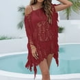 Hot Summer Mesh Bathing Suit Cover Ups Beach Wear For Woman Women'S