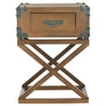 thumbnail image 2 of SAFAVIEH Dunstan Accent Table With Storage Drawer Brown, 2 of 5