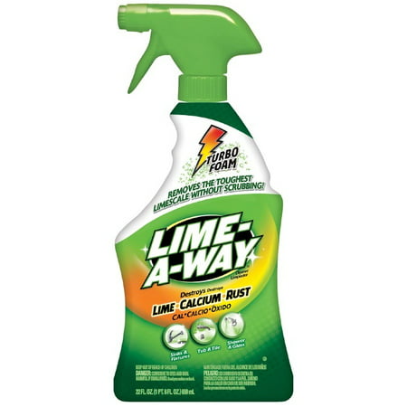 Lime-A-Way Bathroom Cleaner, 32oz Bottle, Removes Lime Calcium Rust
