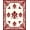 Red, Pattern 3, variant on ODIKA 2'x3' Machine Washable Non-Slip Area Rug, Botanical Flourish With Elegant Symmetrical Motifs High Traffic Rug, Red, 662724
