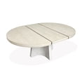 thumbnail image 6 of Magnussen Home Lorelei Misty Cloud Extendable 54" Round Dining Table, 6 of 11