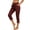 Wine, variant on Womens Capri Pants,Capri Pants for Women 2026 Elastic Waist Drawstring Stretchy Summer Pant Side Split Casual Lounge Capris with Pockets