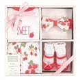 thumbnail image 2 of Hudson Baby Infant Girl Layette Boxed Giftset, Strawberries, 0-3 Months, 2 of 2