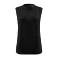 thumbnail image 4 of Mittory Women V Neck Tank Tops Summer Loose Casual Basic Solid Color Sleeveless Shirts Tunic Tops, 4 of 4