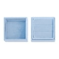 thumbnail image 3 of Unique Bargains Velvet Square Ring Box Storage for Proposal Light Blue, 3 of 6