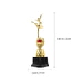 thumbnail image 2 of Golden Ballet Dance Trophy Award for Kids Durable Plastic Dance Competition Souvenir 4.5 inches, 2 of 8