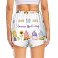 thumbnail image 2 of Lsque Watercolor Gnome Garden Printed Women's Running Shorts with Liner Pockets,Elastic Quick Dry Workout Athletic Gym Yoga Shorts,Womens High Waist Shorts-Large, 2 of 9