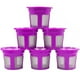 thumbnail image 1 of Filtro de café reutilizable de 6 piezas, cápsulas recargables de acero inoxidable, reemplazo de colador de malla para Keurig Maker, púrpura sidaley HA000859-01B, 1 of 6