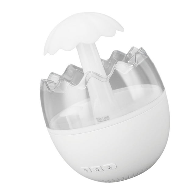 Difusor de Aromaterapia de Gota de Lluvia, Colorido Noche de color Ruido de lluvia Ajustable Agua Goteo Humidificador Tipo C Para Oficina