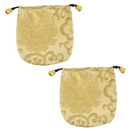 Drawstring Hobo Bag - Home Polyester Candy Jewelry Ring Coin Drawstring Purse Pouch Gift Bag 2pcs