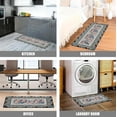 thumbnail image 6 of Boho Kitchen Rug Anti Fatigue Mats for Kitchen Floor Kitchen Rugs Bohemia Paisley Style Memory Foam Kitchen Mat Cushioned PVC Leather Kitchen Rug Set, 17.3x28+17.3x47 inchs, 6 of 6