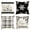 Black, variant on Sm:)e Hello Winter Merry Christmas Pillow Covers 18 x 18 Set of 4 Square Xmas Decorative Farmhouse Outdoor Pillow Case