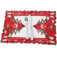 thumbnail image 1 of 2PCS Christmas Placemat Creative Embroidery Xmas Table Mat Table Decoration, 1 of 10