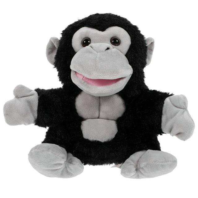 Marioneta de mano de gorila, animal de peluche, marioneta de mano, animal de peluche, juguete de peluche