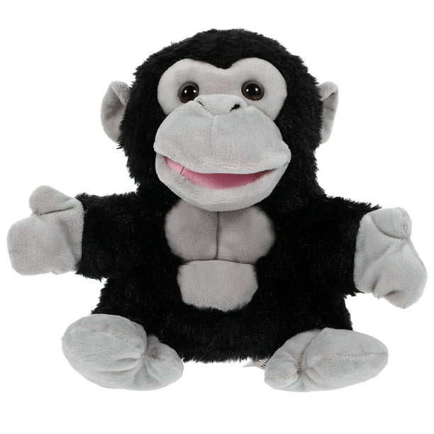 Marioneta de mano de gorila, animal de peluche, marioneta de mano, animal de peluche, juguete de peluche