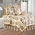 thumbnail image 6 of Silhouette Palm Leaves Brown Beach Coastal Full/Queen 3 Piece Quilt Set, 6 of 9
