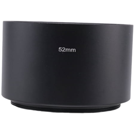 Camera Filter Screw-in Mount 52mm Metal Lens Hood Shade