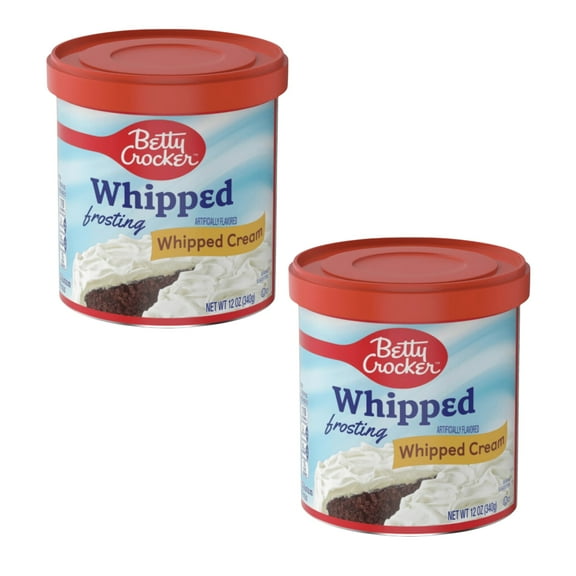 ( 2 Pack ) Betty Crocker Gluten Free Frosting Whipped Cream 12.0 Oz Canister