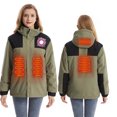 thumbnail image 1 of Chaquetas y abrigos casuales de manga larga con capucha, con USB, temperatura constante, calefactables, resistentes al viento, talla grande, para hombre y mujer, invierno, 4 unidades, 1 of 4