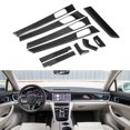 thumbnail image 1 of Carbon Fiber Cover Kit Interior Trim Set Car Decoration Carbon Fiber Decor 10Pcs Carbon Fiber Interior Trim Cover Decoration Set Fit For   971 2017-2019, 1 of 8