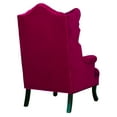 Madison Pink Velvet Wing Chair