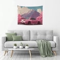 thumbnail image 5 of RKSupls Pink Sports Car Tapestry, Home Tapestry Suitable for Hanging for Decorative Wall Hanging, Decorative Bedroom, Living Room Decoration - 40*30in, 5 of 6