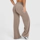 thumbnail image 3 of Leggings de entrenamiento for mujer, pantalones de Yoga sin costuras, de pierna ancha, acampanados, de cintura alta, suaves, sin costura frontal, gimnasio, Control de barriga, 3 of 5