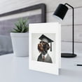 thumbnail image 5 of DistinctInk Greeting Card / Note Card - German Wirehaired Pointer Graduation - PACK of 10, 5 of 7