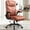 Matte Brown, variant on Office Chair, Ergonomic Big and Tall Computer Desk Chairs, Executive Breathable Leather Chair with Adjustable High Back Flip-up Armrests, Lumbar Support Swivel PC Chair with Rocking Function