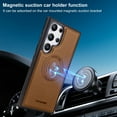 thumbnail image 5 of Decase Magnetic PU Leather Wallet Phone Case for Samsung Galaxy S23 Ultra, RFID Blocking, Mag-Safe Compatible, 2-in-1 Removable Card Holder,Shockproof Flip PU Leather Phone Cover,Brown, 5 of 9