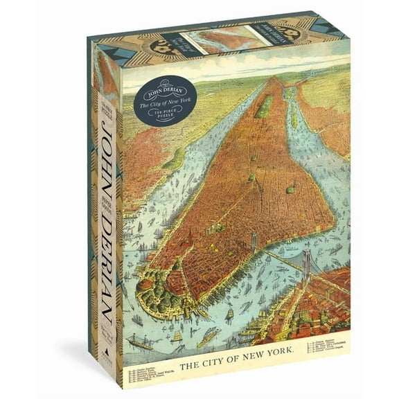 Artisan Puzzle: John Derian Paper Goods: The City of New York 750-Piece Puzzle (Jigsaw)