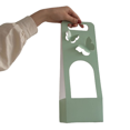 thumbnail image 1 of Nvzi Caja de flores para pastel de mano, cesta de flores de mano, caja de flores con lazo de papel, bolsa para arreglos florales, caja de regalo para embalaje de flores (verde), 1 of 5
