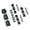 Black-4 Set, variant on Door Spring Hinges Black 4 Set, For Screen Doors Light Weight Utility