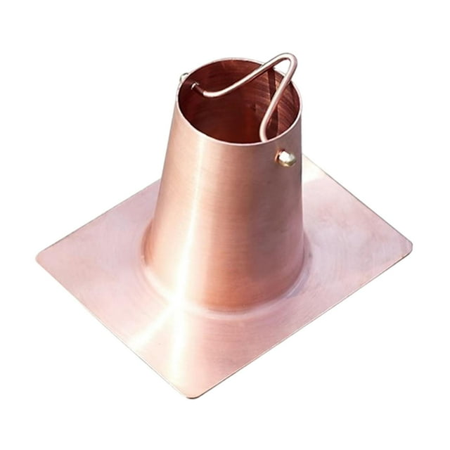 jinwen Rain Chain Gutter Adapter Copper Garden Decor for Outside Backyard Downspout