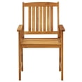 thumbnail image 5 of vidaXL Patio Chairs Outdoor Patio Dining Chair with Cushions Solid Wood Acacia, 5 of 12