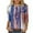 Multicolor, variant on Fesfesfes T Women's Fashion Printed T-shirt Mid-length 3/4 Sleeves Blouse Round Neck Casual Tops Women Shirts And Blouses XL(US:10)