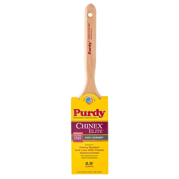 18-Pack of 2-1/2” Purdy 144553025 Chinex Elite Bow Paint Brush, Flat Sash, Fluted